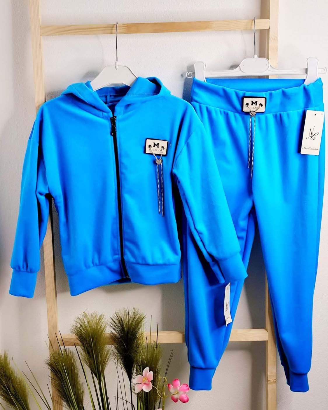 Komplet dla dziewczynki, welur