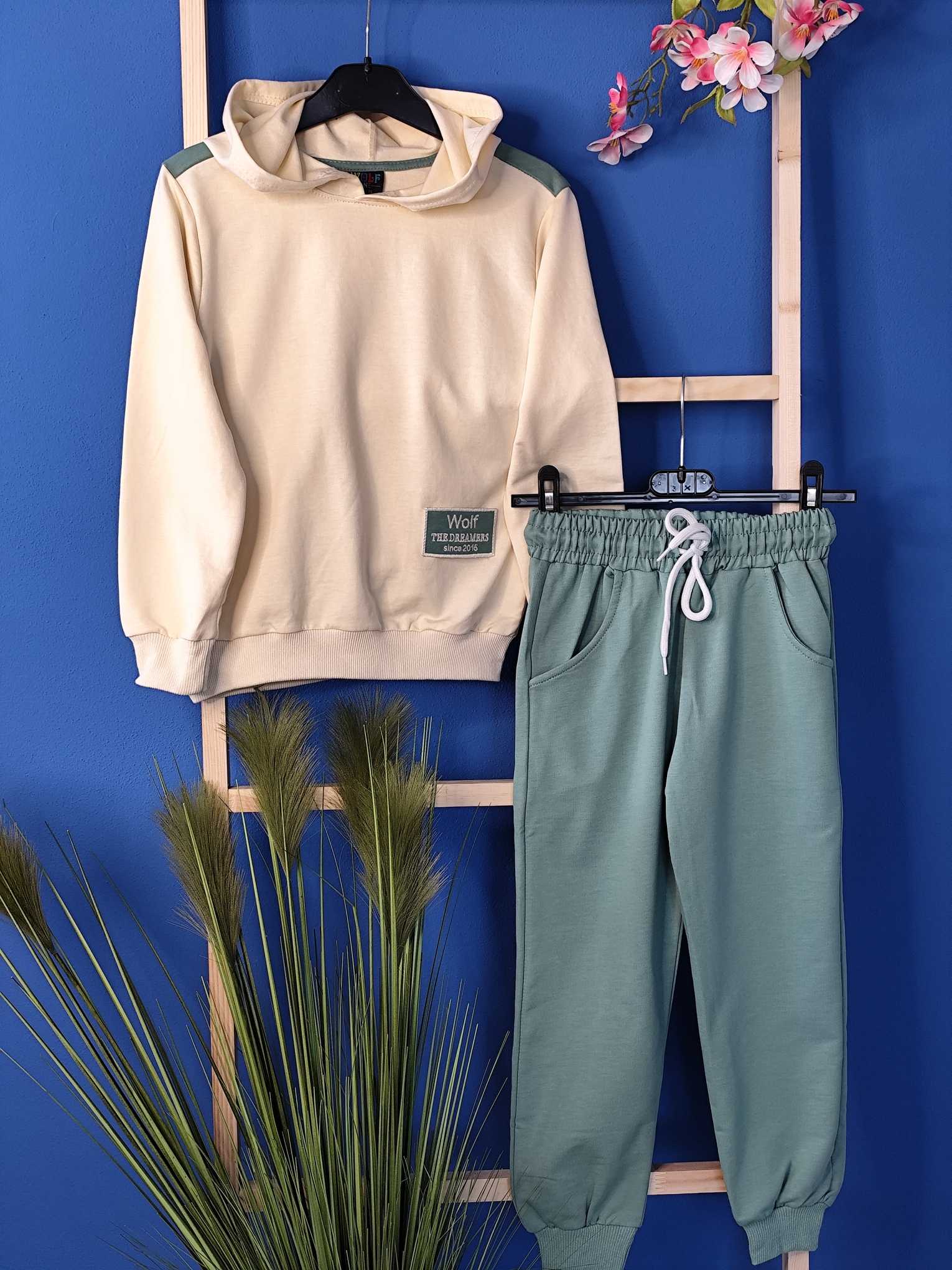 Komplet dla chłopca bawełniany